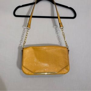 Anne Klein Yellow Textured Purse